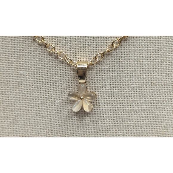 Flower Petal Necklace and Earrings Set - Picture 3 of 7